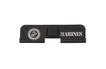 Image of Tiger Rock AR-15 Ejection Port Dust Cover Engraving, Marines, Black, Small, EDC223-MAR