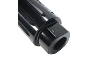 Image of Tiger Rock AR-15 Flash Can Muzzle Brake, Aluminum, Black, Small, MB15-DVRT-V2-BLK