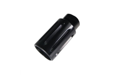 Image of Tiger Rock AR-15 Flash Can Muzzle Brake, Aluminum, Black, Small, MB15-DVRT-V2-BLK
