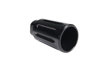 Image of Tiger Rock AR-15 Flash Can Muzzle Brake, Aluminum, Black, Small, MB15-DVRT-V2-BLK