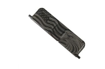 Image of Tiger Rock AR-15 Patriotic Dust Cover W/ .223/5.56 Engraving, Easy Installation, Black, Small, EDC-P223-E