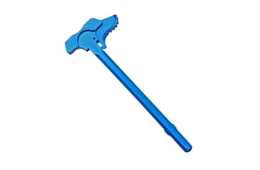 Image of Tiger Rock AR-15 Tactical BAT Style Charging Handle w/ Oversized Latch Non-Slip, Blue, Small, CHBS223-BL