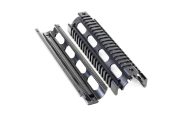 Image of Tiger Rock AR-15 Tactical Quad Rail Handguard, Oval Ports, Silver, MAR005N