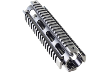 Image of Tiger Rock AR-15 Tactical Quad Rail Handguard, Oval Ports, Silver, MAR005N
