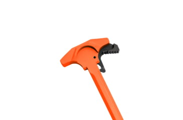 Image of Tiger Rock AR-15 Tactical TALON Style Charging Handle w/Oversized Latch, Non-Slip, Organge, Small, CHR2-ORG-LATCH-03