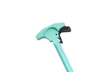 Image of Tiger Rock AR-15 Tactical TALON Style Charging Handle w/Oversized Latch, Non-Slip, Robins Egg, Small, CHR2-RGB-LATCH-03