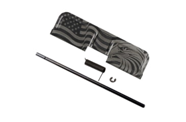 Image of Tiger Rock AR-300 Patriotic Engraving w/ 300 ACC Blackout Ejection Port Cover, Black, Small, EDC-P300-BLK