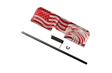 Image of Tiger Rock AR-300 Patriotic Engraving w/ 300 ACC Blackout Ejection Port Cover, Red, Small, EDC-P300-R