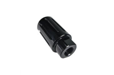 Image of Tiger Rock AR-9 Flash Can Muzzle Brake, Aluminum, Black, Small, MB9-DVRT-V2-BLK