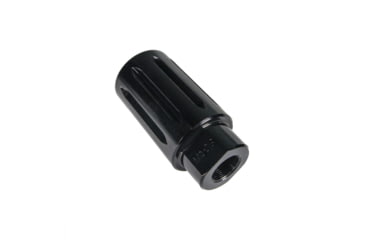 Image of Tiger Rock AR-9 Flash Can Muzzle Brake, Aluminum, Black, Small, MB9-DVRT-V2-BLK