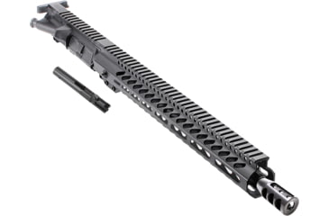 Image of Tiger Rock AR Complete Upper Receiver, 9mm Caliber, 24in, 16in Barrel, Straight, 1x10 Twist, 1/2x36 Thread, 15in M-Lok Handguard, Compensator, Nitride, Anodized, Black, UB9-FSSM15-MBR95