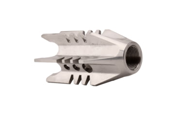 Image of Tiger Rock Booster Flash Hider, AR 9mm, 1/2x36iThread Pictch, Silver, Small, MBK49S#