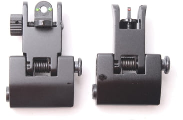 Image of Tiger Rock Fiber Optics Flip Up Front &amp; Rear Sights with Red and Green Dots, RS008RC#