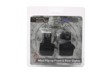 Image of Tiger Rock Fiber Optics Flip Up Front &amp; Rear Sights with Red and Green Dots, RS008RC#