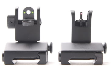 Image of Tiger Rock Fiber Optics Flip Up Front &amp; Rear Sights with Red and Green Dots, RS008RC#