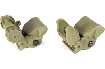 Image of Tiger Rock Tactical Polymer Top Mounted Deployable Front and Rear Sight, Flat Dark Earth, RSPOL-DE