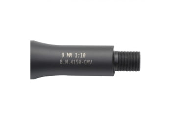 Image of Tiger Rock Threaded Barrel, AR-15, 9mm 4.5in, 1-10 Twist, 1/2x36 Thread Pitch, Black Nitride Finish, Black, Small, BR9-4
