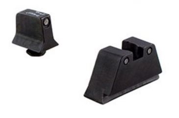Image of Trijicon For Glock Suppressor Night Sight Set - Black Outline - Green Lamps for Calibers 9mm,.40,.43,.45 G.A.P.,.357 GL201-C-600661
