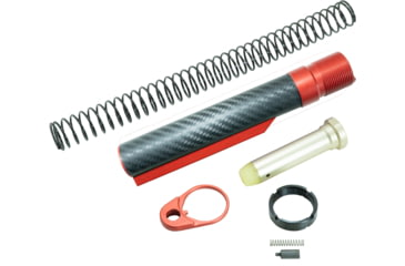 Image of Timber Creek Enforcer Carbon Fiber Buffer Tube Kit, Red Anodized, CF BTK R