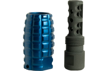 Image of Timber Creek Muzzle Brake Combo .223/5.56, 1/2-28 Thread Pitch, Blue, 223 MBC B