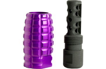 Image of Timber Creek Muzzle Brake Combo .223/5.56, 1/2-28 Thread Pitch, Purple, 223 MBC PPA