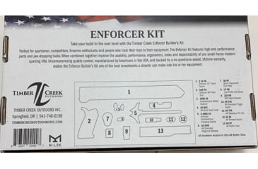 Image of Timber Creek TCO Enforcer Complete Build Kit for AR-15, M-LOK, Ambidextrous, Black, Enforcer Kits BL