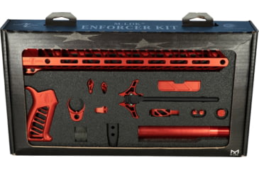 Image of Timber Creek TCO Enforcer Complete Build Kit for AR-15, M-LOK, Ambidextrous, Red, Enforcer Kits R
