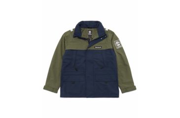 Image of Timberland Colourblock Jacket - Mens, Black Iris / Grape Leaf, Medium, TB0A1N8AP40-BLKR/GRP LF-M