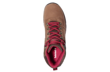 Image of Timberland Mt. Maddsen Mid Leather Waterproof Boot - Womens, Rust Nubuck, 10, TB0A25MV643-10-MED