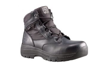 Image of 6in Duty Boot, Soft Toe, Waterproof, Side-Zip, Black, 15 Wide