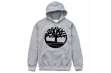 Image of Timberland Seasonal Logo Hoodie Sweat - Mens, Medium Grey Heather Tree, 2XL, TB0A1N9BK65-MDM GRHTR-XXL