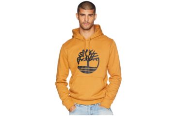 Image of Timberland Seasonal Logo Hoodie Sweat - Mens, Wheat Boot Tree, Small, TB0A1N9BP51-WHT BTR-S