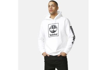 Image of Timberland Seasonal Logo Hoodie Sweat - Mens, White, Large, TB0A1N9B100-White-L