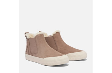 Image of Timberland Skyla Bay 2.0 Warm Lined Mid Pull On Sneaker - Womens, Taupe Suede, 11, Medium, TB0A2AEWET511000M