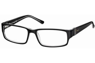 Image of Timberland TB1220 Eyeglass Frames - Black/Crystal Frame Color