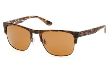Image of Timberland TB9091 Sunglasses - Matte Dark Brown Frame Color