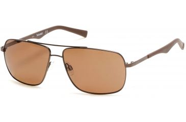 Image of Timberland TB9107 Sunglasses - Dark Brown Frame Color
