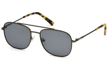 Image of Timberland TB9122 Sunglasses - Matte Dark Green Frame Color