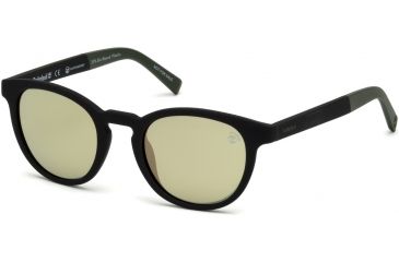 Image of Timberland TB9128 Sunglasses - Matte Black Frame Color