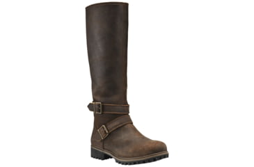 Image of Timberland Wheelwright Tall Waterproof Casual Boot - Women's-Dark Brown-Medium-10