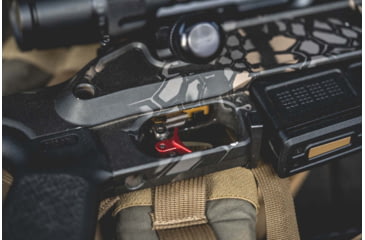 Image of Timney Triggers Calvin Elite Remington 700 Trigger, 8 oz Draw Weight, Black/Gold Finish, Right, 520CEA