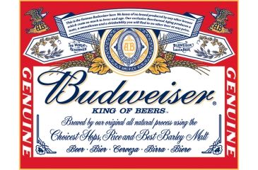 Image of Tin Signs Budweiser - Label Tin Sign TSN0979