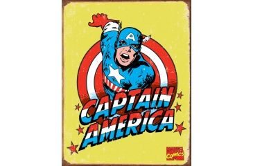 Image of Tin Signs Captain America Retro Tin Sign TSN1440