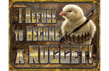 Image of Tin Signs Chicken Nugget Refusal, 12.5 x 16, 2212