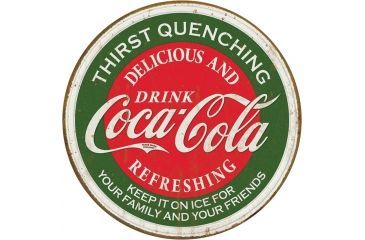 Image of Tin Signs Coca Cola Sign, Delicious and Refreshng TSN1659