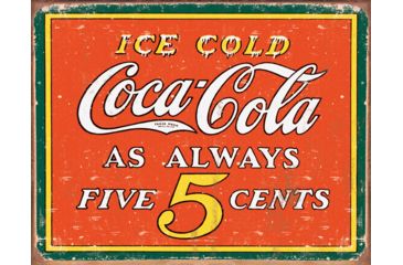Image of Tin Signs Coke Always Five Cent Tin Sign TSN1471