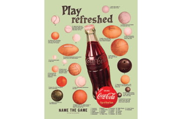 Image of Tin Signs Coke Sports