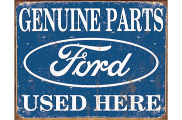 Image of Tin Signs Ford Parts Used Here, 16 x 12.5, 1422