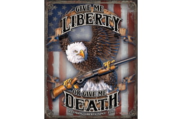 Image of Tin Signs Give Me Liberty, 16in X 12.5in, 2185