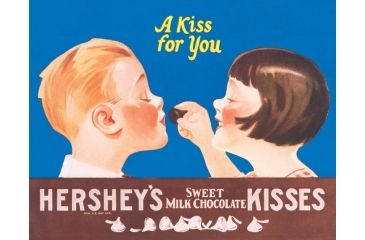 Image of Tin Signs Hershey Kisses Tin Sign TSN0752
